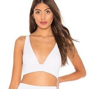 Lovewave Claire Sport Bra In White NWT